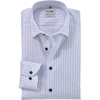 OLYMP Businesshemd »Level Five body fit« mit Minimalprint, weiß
