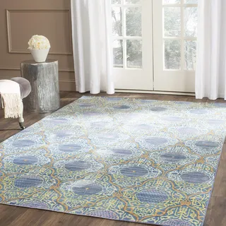 SAFAVIEH Boho Teppich für Wohnzimmer, Esszimmer, Schlafzimmer - Valencia Collection, Kurzer Flor, Lavendel und Gold, 244 X 305 cm