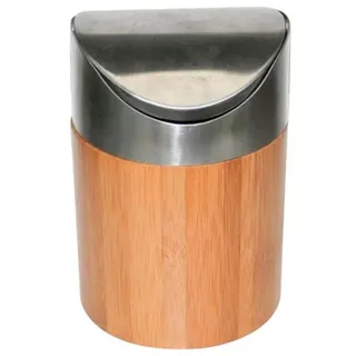 Bambus Tischabfalleimer Kosmetikeimer Tischmülleimer Abfallsammler Papierkorb