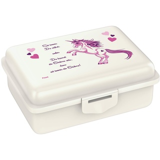 Fizzii Lunchbox (Inkl. Obst-/ Gemüsefach, schadstofffrei, spülmaschinenfest, Motiv: Einhorn)