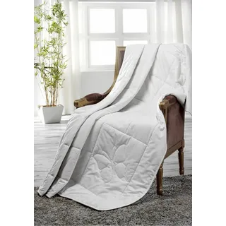 Dreams Naturfaserbettdecke Classic, Füllung: 100% Seide, Bezug: 100% Baumwolle, guter Feuchtigkeitstransport, ideal für die warmen Monate weiß 135 cm x 200 cm