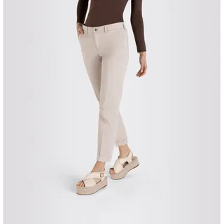 MAC Damen Chino Turn Up aus beigem Stretch Gabardine-D40