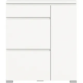 INOSIGN Skoskap 95 x 109 x 27 cm 2 Klappen, 1 Schubkasten, Platz für 6 Schuhpaare / weiß