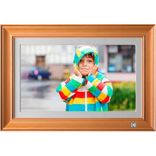 Kodak RWF-141 WiFi wurzelholz 35,81 cm (14,1 Zoll) Bilderrahmen (32GB Speicher, 1920 x 1080 Pixel, 16:9 Seitenverhältnis)