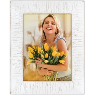 Bilderrahmen aus Holz ZEP Nantes 10x15 cm weiß - Weiß