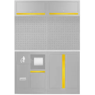 Jbm Griffgarnitur Für Serie 527 - Yellow - One Size