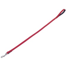 Nobby Leine VELOURS, rot (Lollipop), L: 100cm, B: 18mm, 1 Stück