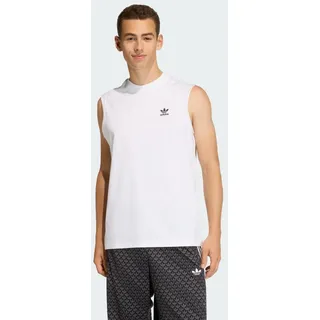 adidas Tanktop ADIDAS ORIGINALS "TREFOIL ESSENTIALS, ÄRMELLOS", Damen, Gr. XL, weiß, Obermaterial: 100% Baumwolle, normal, Rundhals, Tops Tanktop