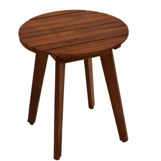 Beistelltisch BAYAMO 40cm rund, Akazie geölt, FSC®-zertifiziert,