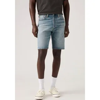 Bermudas LEVI'S "501 ORIGINAL SHORTS", Herren, Gr. 33, N-Gr, on the way shorts, Denim/Jeans, Obermaterial: 99% Baumwolle, 1% Elasthan, unifarben, normal kniefrei, Hosen Bermudas, Jeans-Bermudas mit Stretch, der Klassiker 501 ORIGINAL