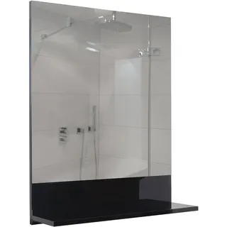 MCW Wandspiegel MIT Ablage Schwarz
