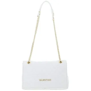 Valentino Ocarina Schultertasche Kunstleder Gold/Weiß
