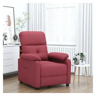 vidaXL Relaxsessel Weinrot Stoff