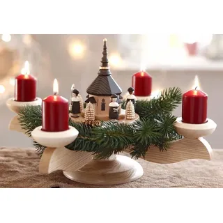 ALBIN PREIßLER Adventsleuchter »Weihnachtsdeko«, mit Seiffener Kirche