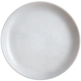 Luminarc Diwali Marble - Grauer Teller 19 cm - 6 Stück - aus Opal - Mikrowellengeeignet und spülmaschinenfest - widerstandsfähig und langlebig
