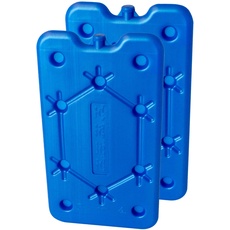 ToCi 2er Set Kühlakku mit je 400 ml | 2 Blaue Kühlelemente flach Kühlakkus für Kühltasche oder Kühlbox | Kühlakkus dünn, extra flach | Kühlpads Kühlpack für Kühltragetasche