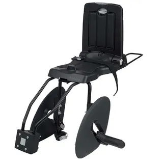 Bobike Junior Classic Plus Kindersitz Für Fahrrad Hinten - Black - Max 35 kg