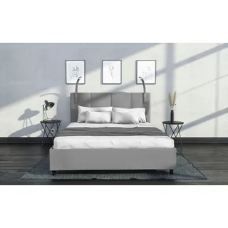 Westfalia Schlafkomfort Polsterbett mit LED-Beleuchtung, grau