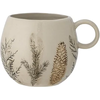 Bloomingville Hollie Becher, Tasse, Grün, Steingut, T10xH9 cm, 450 ml