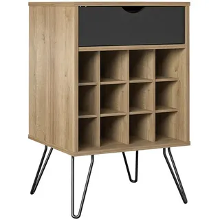 MID.YOU Weinregal 51 x 80 x 45 cm Braun