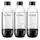 PET-Flasche 3 x 1 l schwarz