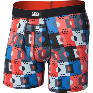 Saxx Multi-sport Mesh Boxer Brief FLY pitch check-multi (PCM) S