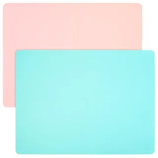 Bastelunterlage Kinder 40x30cm, 2 STK Malunterlage für Kinder, Silikonmatte Bastelmatte, Rutschfestes Silikon Unterlage Tischmatte für Basteln Resin Kinder Malen, Tischset, Platzset, Platzdeckchen