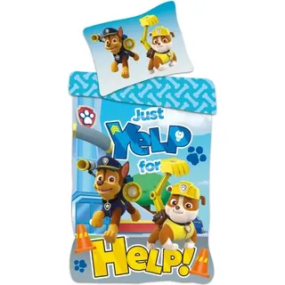 Paw Patrol Help! Kinderbettwäsche 100x135cm