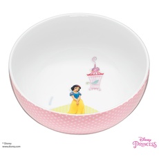 Bild Disney Princess Kindergeschirr Kinder-Müslischale 13,8 cm, Porzellan, spülmaschinengeeignet, farb- und lebensmittelecht, Rosa