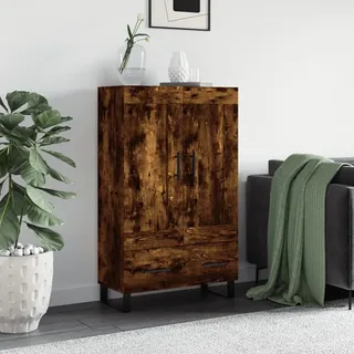 vidaXL Highboard Räuchereiche 69,5x31x115 cm Holzwerkstoff - Braun