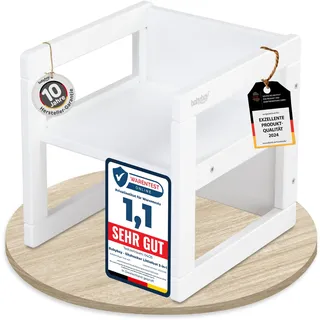 babybay Kindersessel Tobi 32 x 32 x 32 cm Buche lackiert weiß