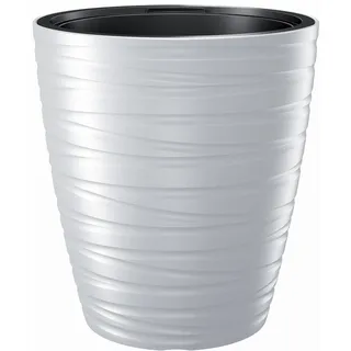 PET mit 16 l männlicher Ablagerung von 16 l in Weiß 29,6 (Länge) x 29,6 (Breite) x 32,9 (hoch) cm