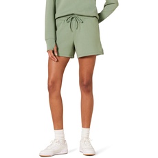 Amazon Essentials Damen 10 cm Lange Active-Sweat-Shorts mit normaler Passform und hoher Taille, Salbeigrün, XXL