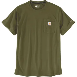 Carhartt Force Relaxed-Fit, T-Shirt - Oliv (Gl7) - S