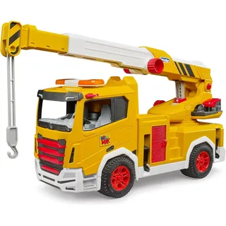 Bruder 03471 - Roadmax Kran LKW - Fahrzeuge für Kinder, Lastwagen, Baufahrzeug, Baustelle, Spielzeug ab 2 Jahre