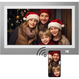 Kodak RWF-116B WiFi grau/weiss 29,46 cm (11,6 Zoll) Bilderrahmen (32GB Speicher, 1920 x 1080 Pixel, 16:9 Seitenverhältnis)