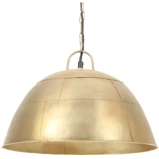 vidaXL Hängelampe Vintage Industriestil 25 W Messing Rund 41 cm E27 - Gold