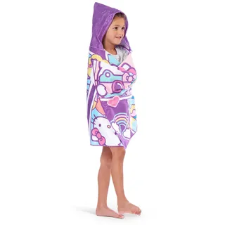 Northwest Hello Kitty Let's Go Strandtuch mit Kapuze, 53,3 x 129,5 cm, Baumwolle