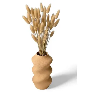 Simiu SCRUNCHED - Vase - 21cm - Beige