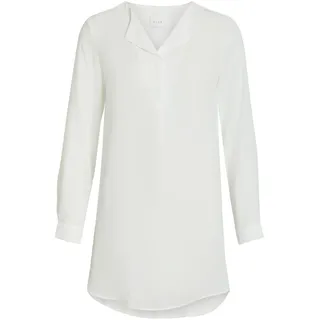 Vila Damen Vilucy L/S Tunic - Noos Tunika Shirt, Snow White, 38 EU