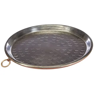 Baldassare Agnelli Pentole Agnelli COCU43 / 330 Konischer Kuchen aus verzinntem Kupfer mit Rand, Höhe 2 cm, Durchmesser 30 cm