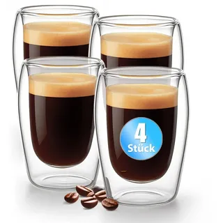 BigDean Doppelwandige Espresso Gläser 0,08 l 4 St.