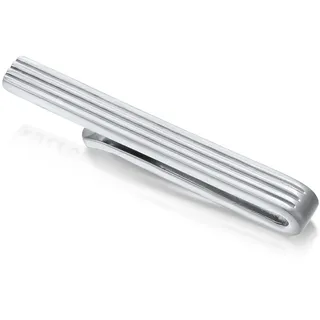 KUZZOI »Krawattennadel Krawattennadel Rillen Design 925 Silber«, silberfarben