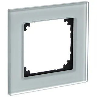 Merten M-Plan-Echtglasrahmen, 1fach, diamantsilber,