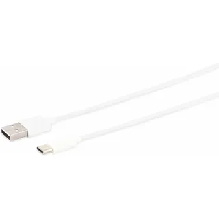 s/conn USB Lade-Sync Kabel USB-A/USB-C, weiß, 0,5m (14-13040)
