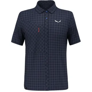 Salewa Wanderhemd Puez Dry'Ton Kurzarm (4-Wege-Stretch) navyblau Herren