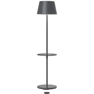 LED-Stehleuchte Garcon sompex grau, Designer Lexis Kraft, 78/114/150 cm; Schirm 22 cm