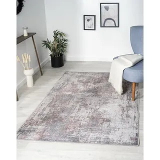 Myflair Avery Kurzflorteppich 120 x 180 cm Braun/Grau