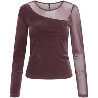 ONLY Langarmshirt »ONLSMOOTH L/S MESH MIX TOP BOX JRS«