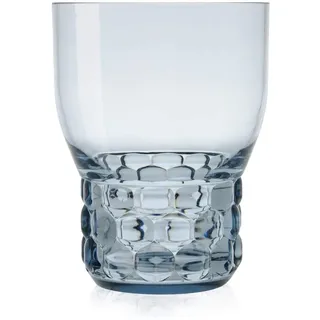 Kartell Jellies Family Tellern, tischtts, Gläsern, Schüsseln und Karaffen, Plastik, hell blau, 8.5 x 11 cm, 4